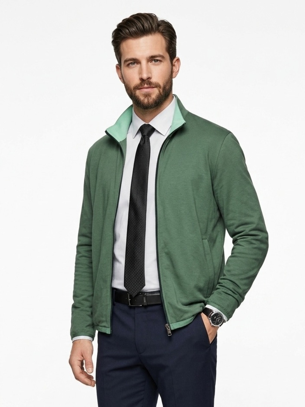 BOSS | MENS ZIP SWEATER JACKET